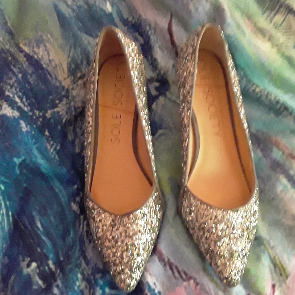 Sparkly Kitten Heels